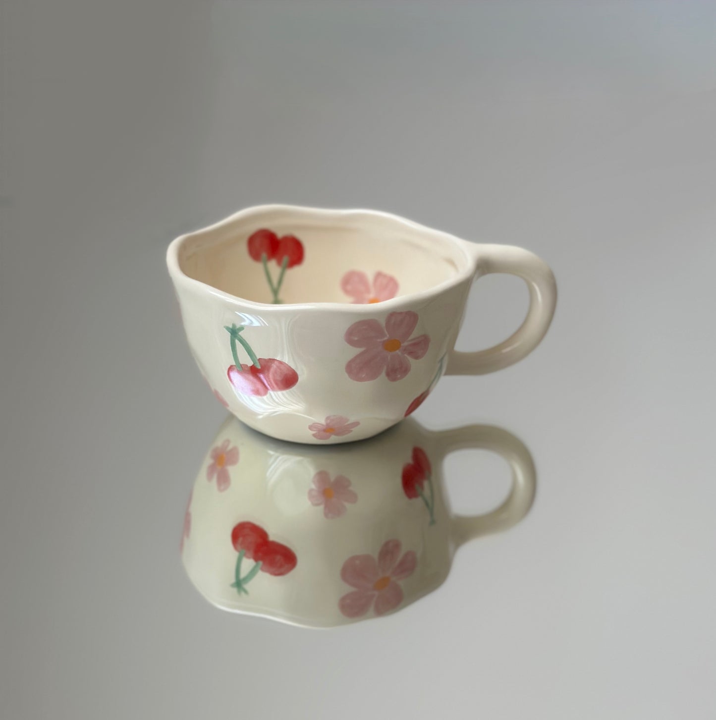 floral mug