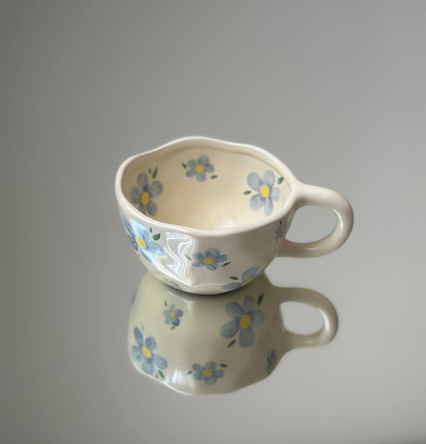 floral mug